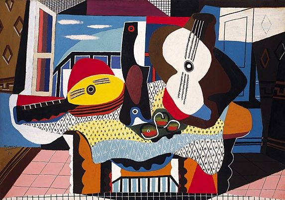 Pablo Picasso Mandolin and Guitar